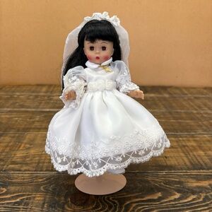 Madame Alexander My First Communion Doll with Black Hair Brown Eyes